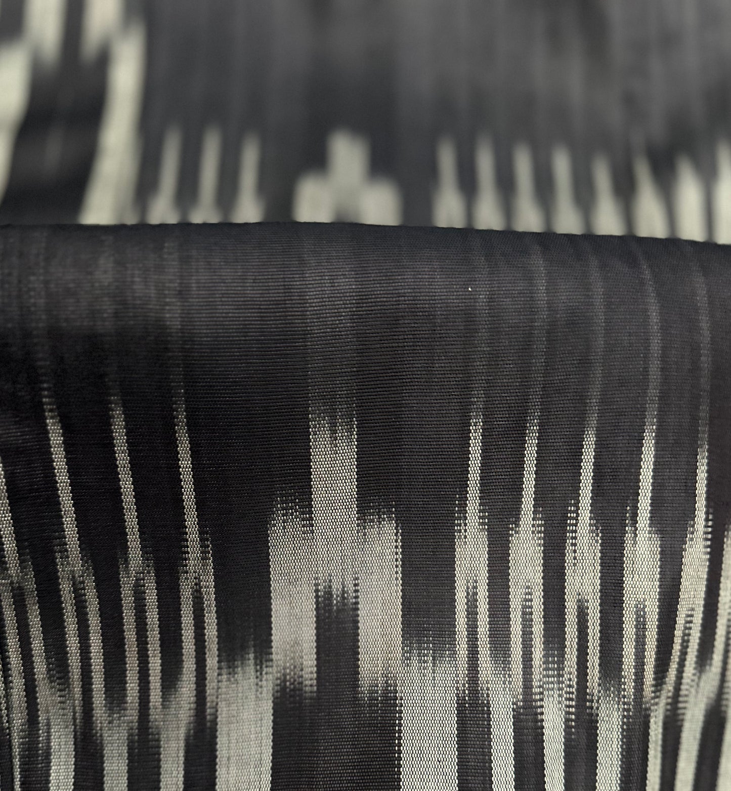 Ottoman Court Black Silk Ikat Kaftan