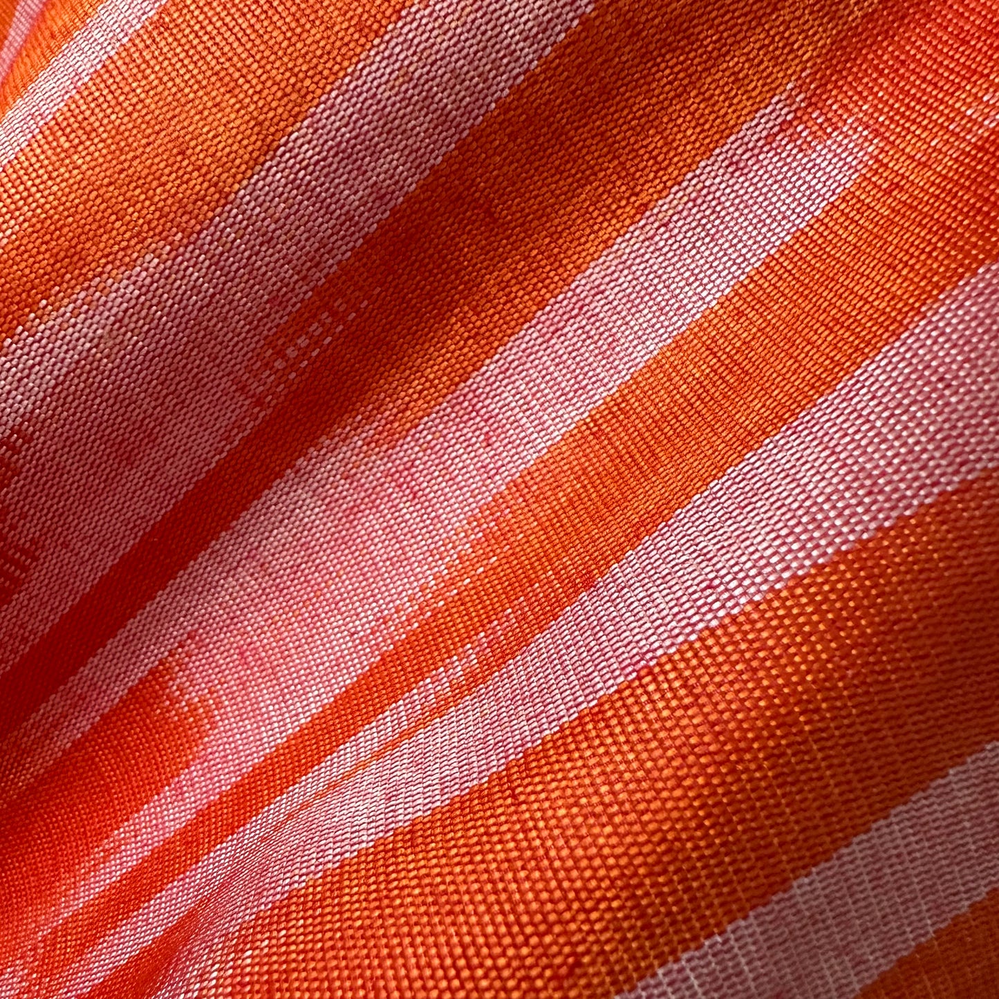 Ottoman Silk Ikat Orange Kaftan