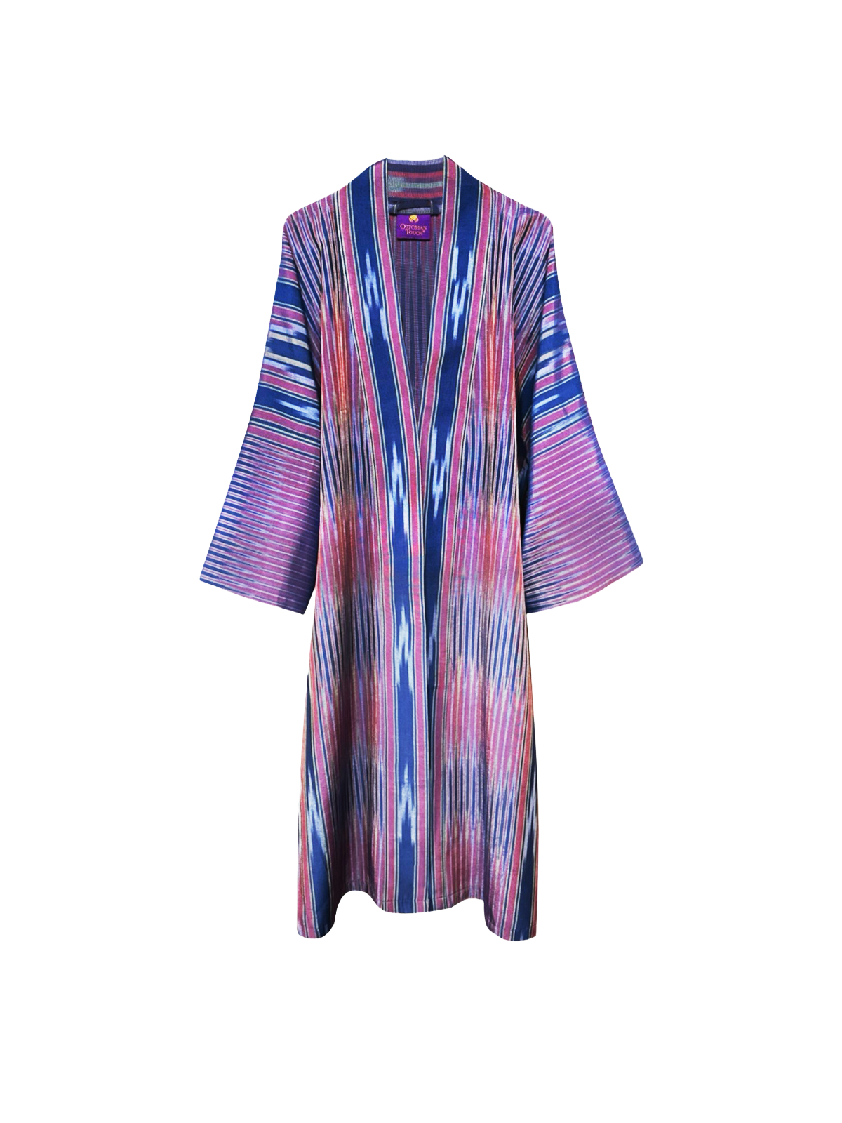 Ottoman Blue Silk Pesthemal Kimono