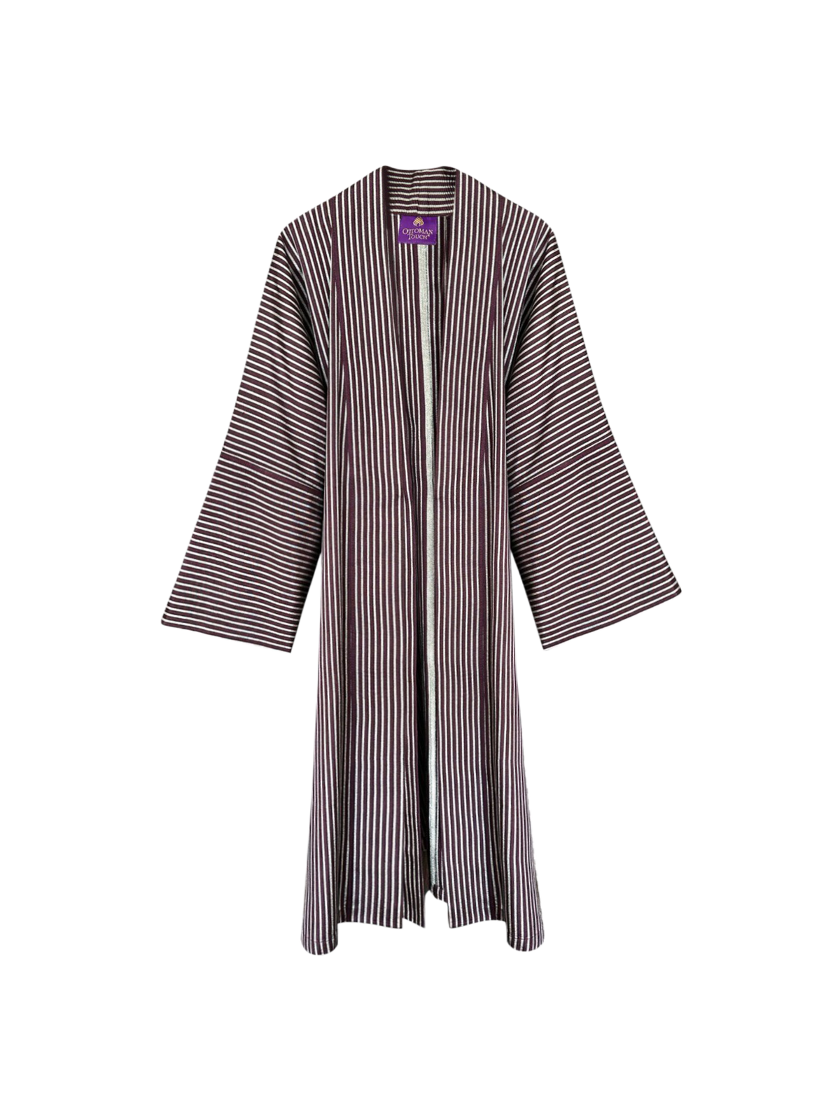 Ottoman Court Burgundy Stripe Kaftan