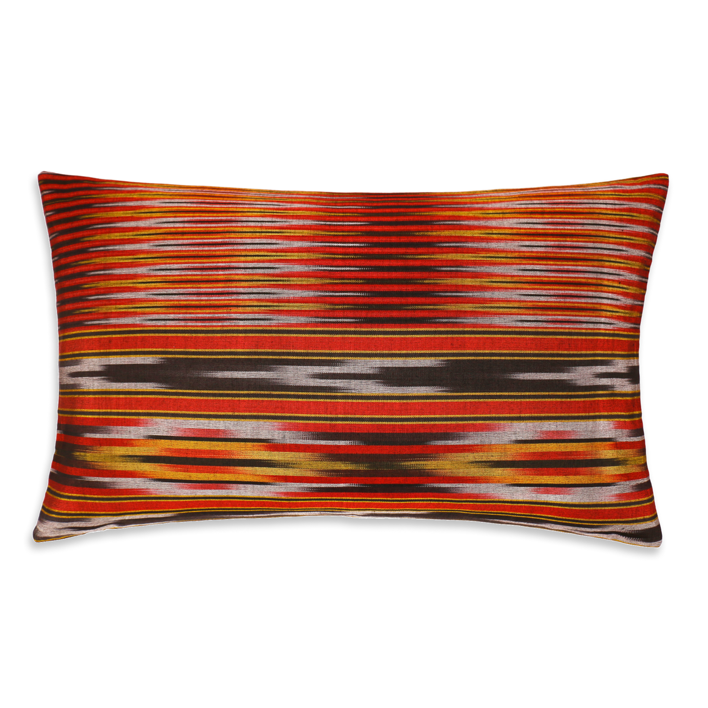 Black Pesthemal Ikat Motif Kutnu Cushion