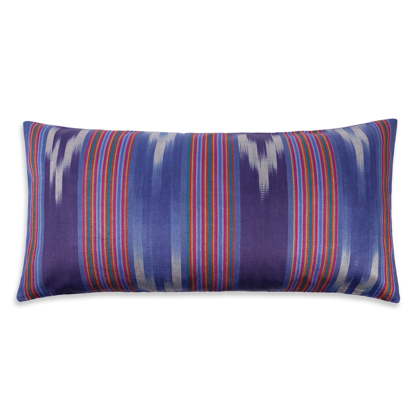 Blue Ikat Stripes Kutnu Cushion