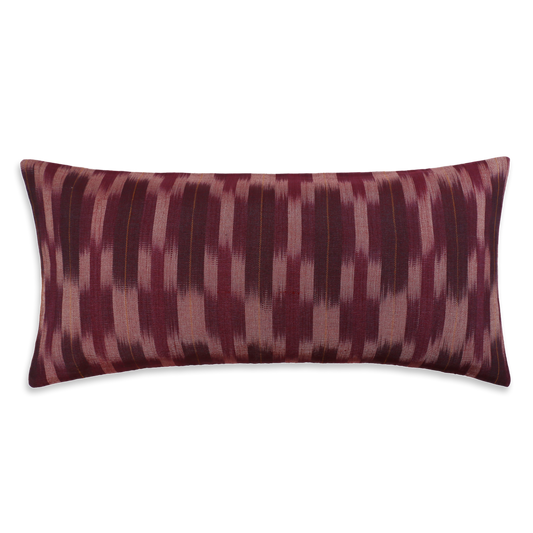 Burgundy Ikat Motif Kutnu Cushion