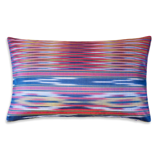 Blue Pesthemal Ikat Motif Kutnu Cushion