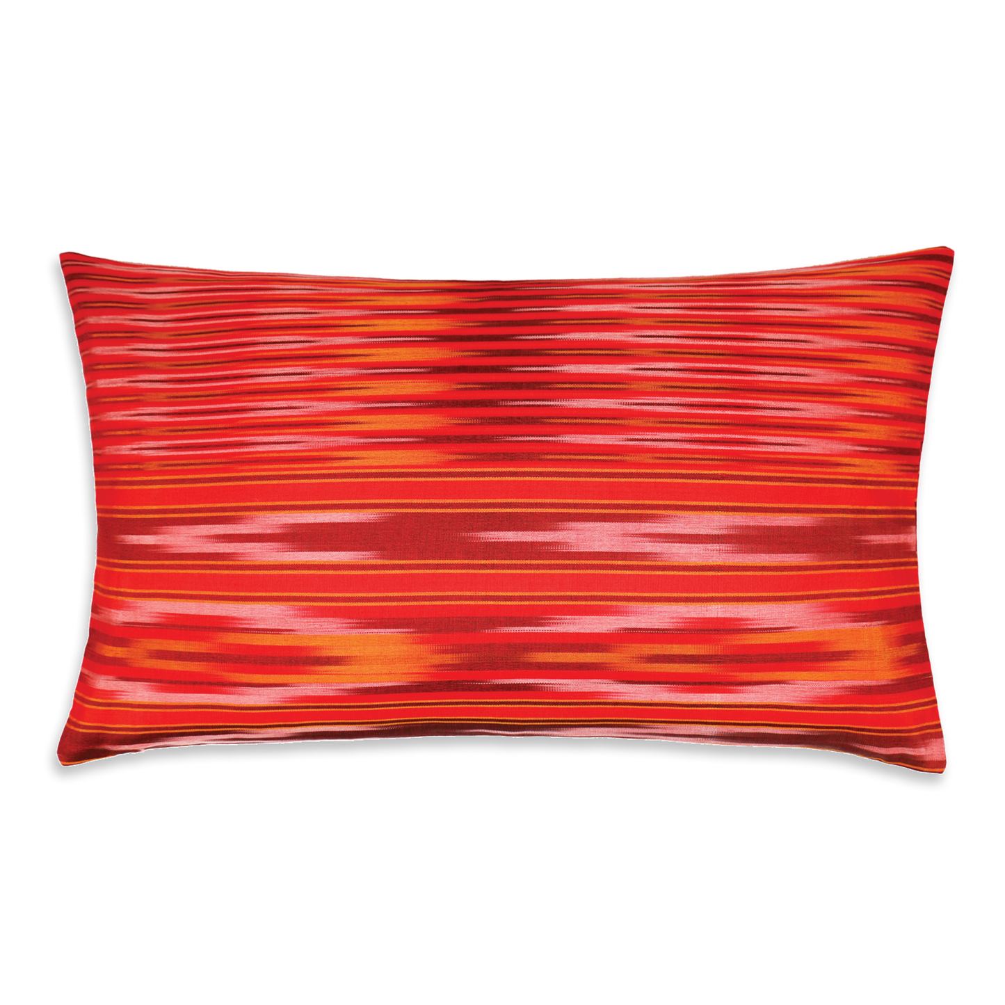 Red Pesthemal Ikat Motif Kutnu Cushion