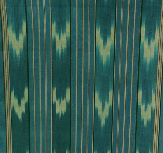 Ottoman Court Green Ikat Stripes Kutnu