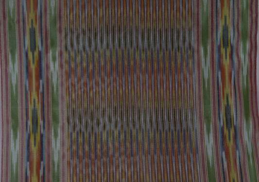 Ottoman Handwoven Green Pesthemal Ikat Kutnu