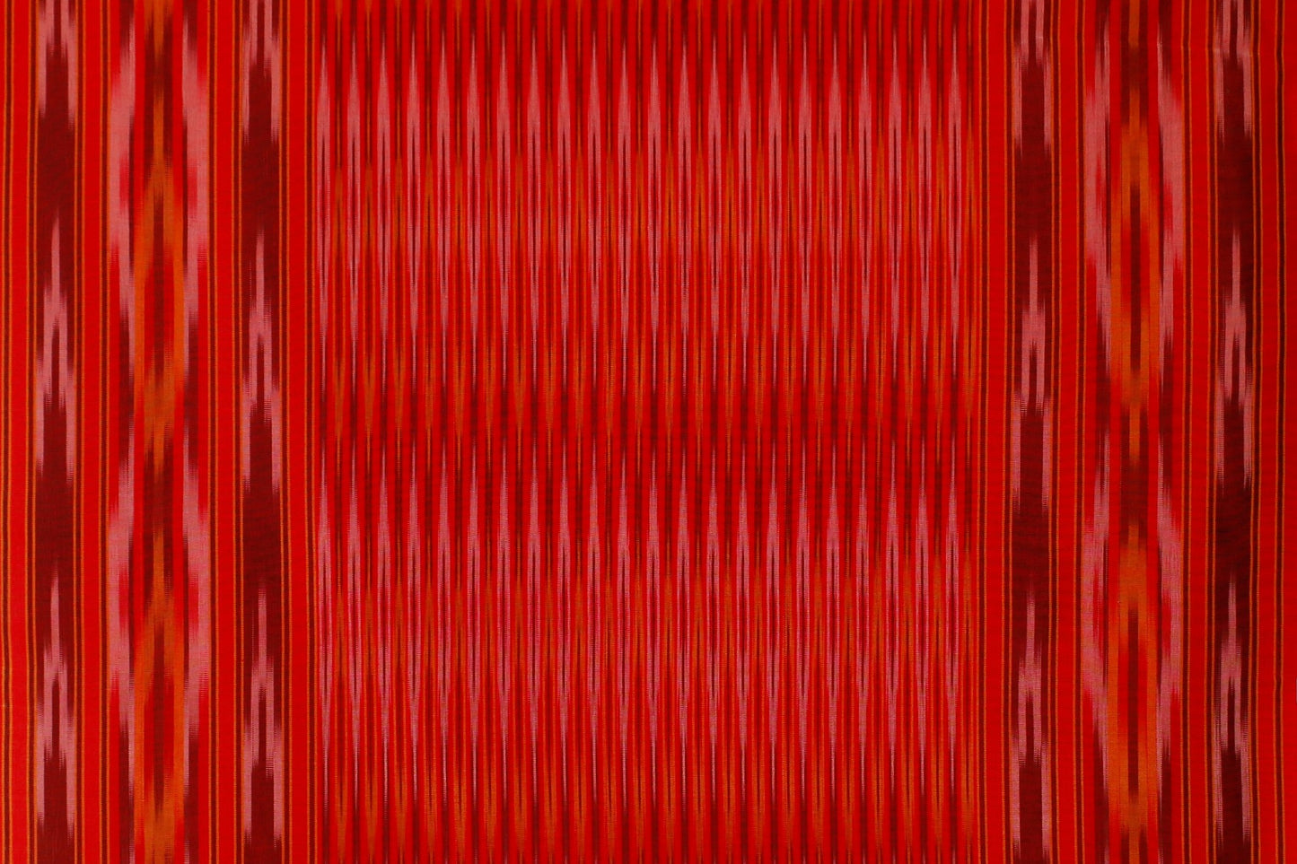 Red Pesthemal Ikat Motif Kutnu Cushion