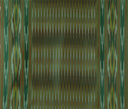 Ottoman Peshtemal Green Ikat Kutnu