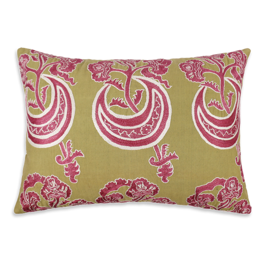 Silk Embroidered Suzani Antique Motif Cushion