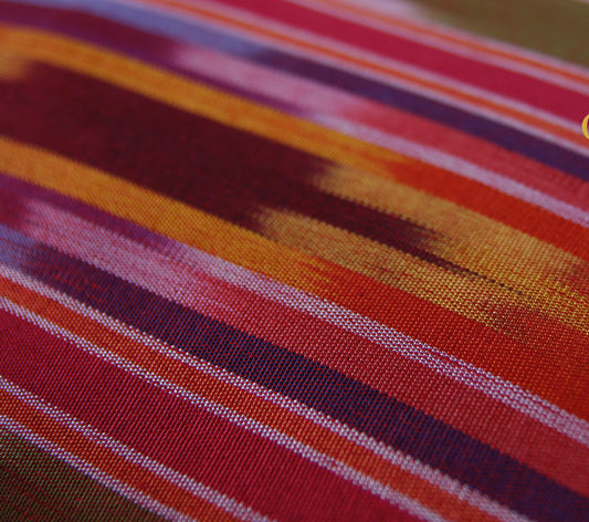 Ottoman Handwoven Dark Pink Pesthemal Ikat Kutnu