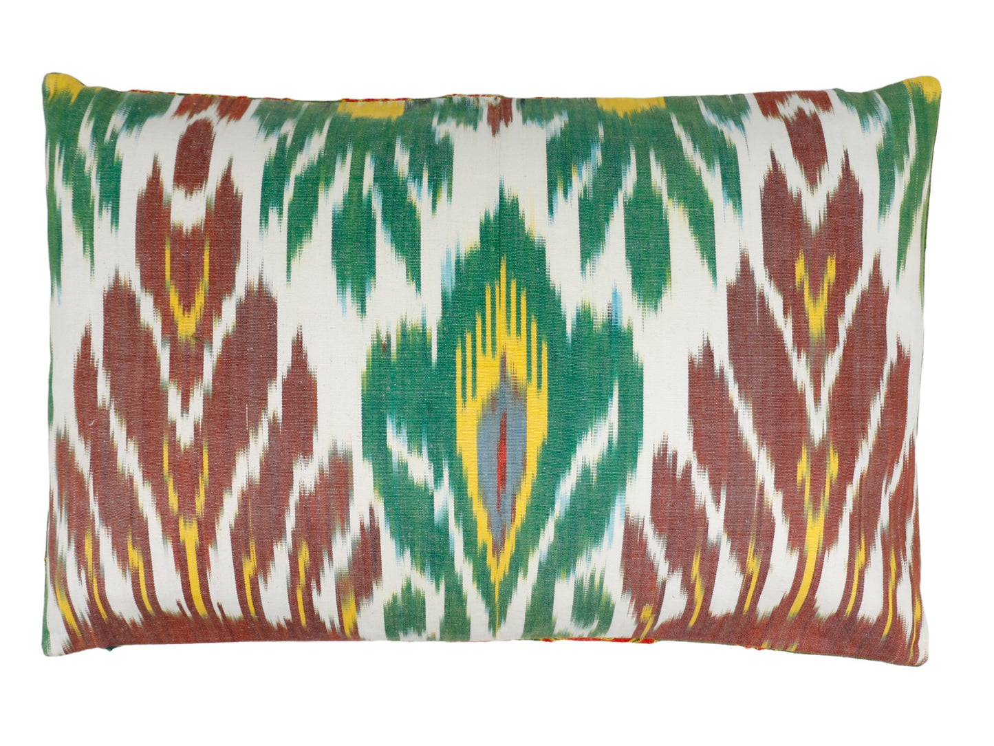 Silk Embroidered Suzani Green and Orange Ottoman Antique Motif Cushion