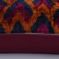 Silk Ikat Velvet Orange Court Cushion