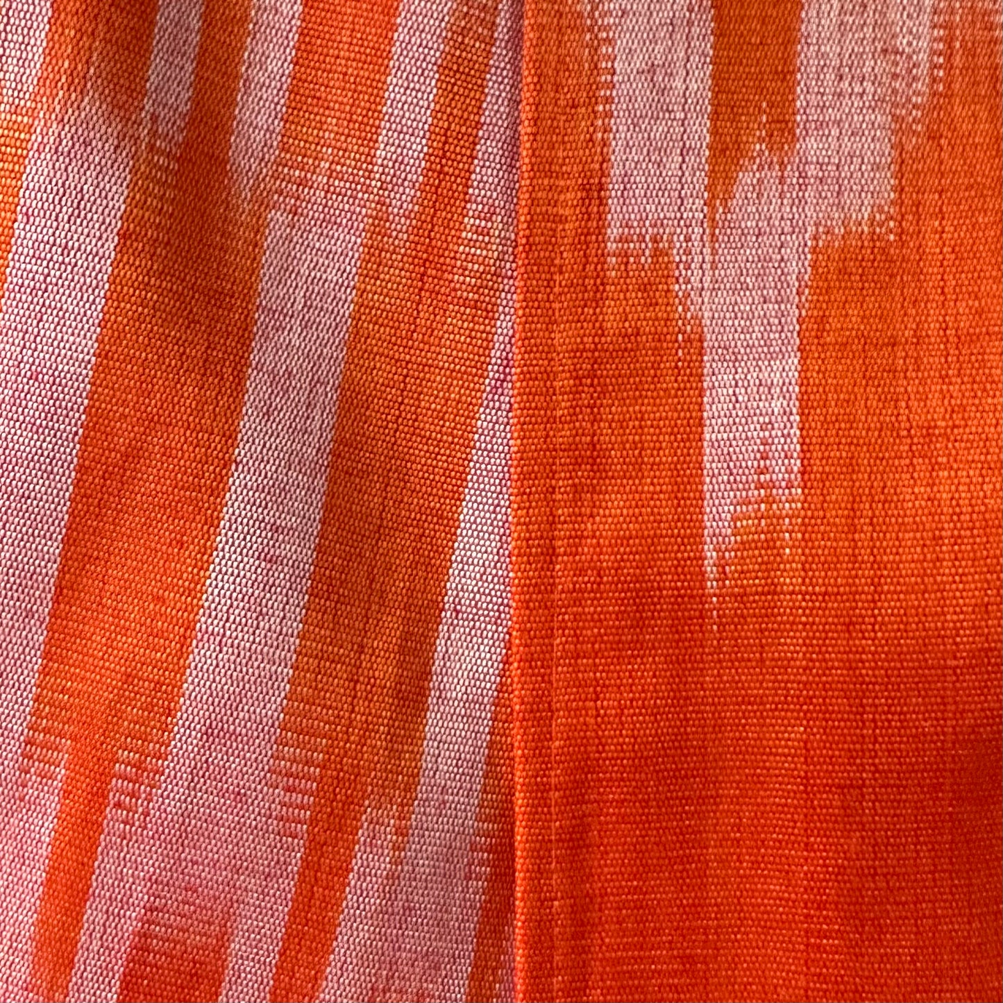 Ottoman Silk Ikat Orange Kaftan