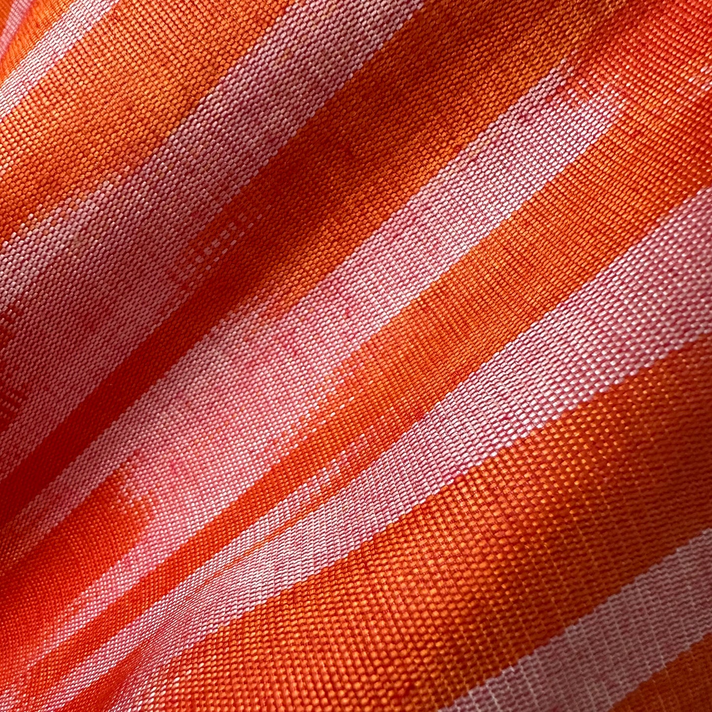 Ottoman Silk Ikat Orange Kaftan