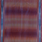 Handwoven Silk Blue Bedspread Runner and Cushion Set with Historic Pesthemal Ikat Motif