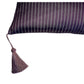 Ottoman Court Silk Purple and White Stripe Cushion