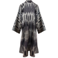 Ottoman Court Black Silk Ikat Kaftan