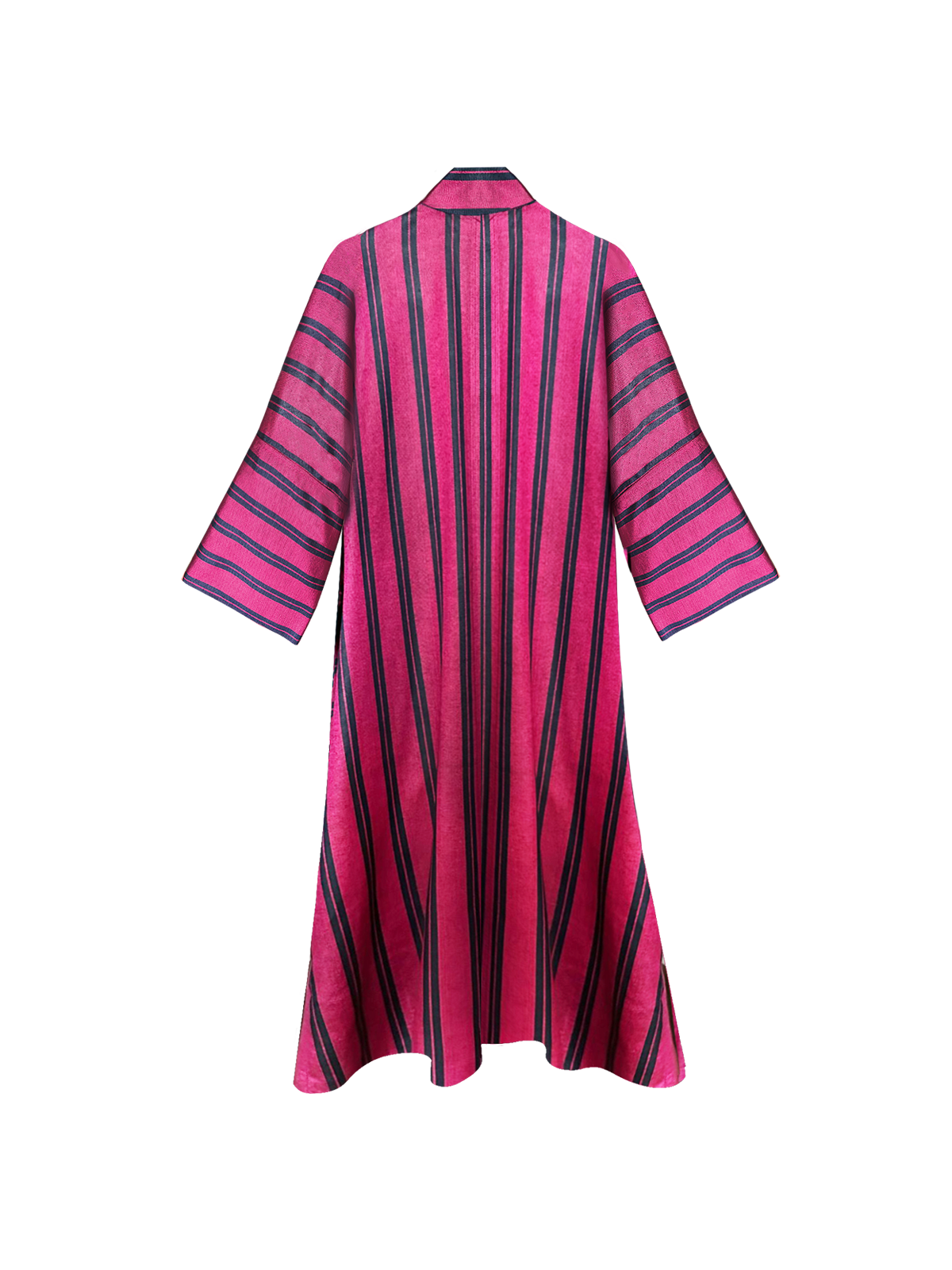 Ottoman Court Fushsia Striped Kaftan