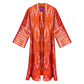 Ottoman Silk Ikat Orange Kaftan