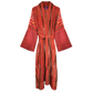 Ottoman Red Silk Pesthemal Kimono