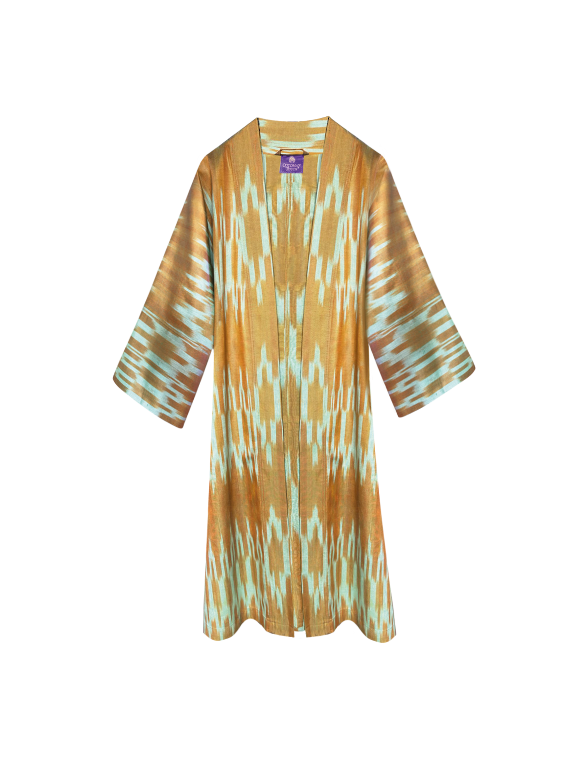 Ottoman Court Yellow Ikat Kaftan