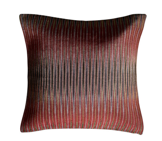 Ottoman Court Silk Ikat Pesthemal Motif Black Cushion