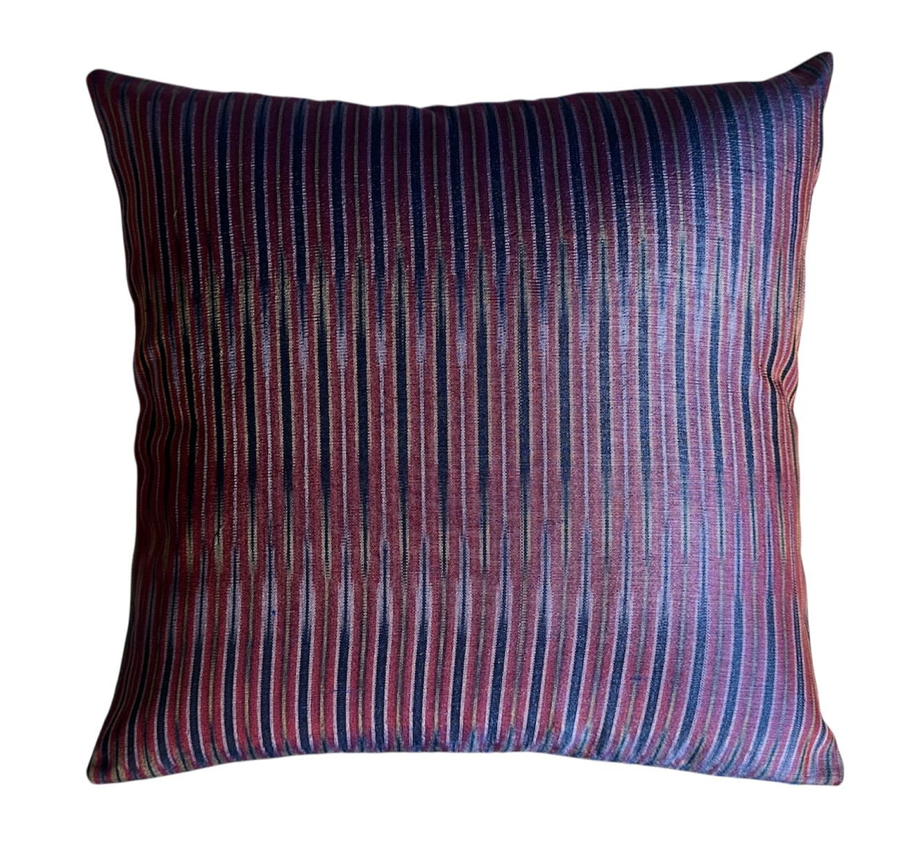 Ottoman Court Silk Ikat Pesthemal Motif Blue Cushion