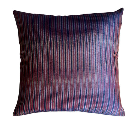 Ottoman Court Silk Ikat Pesthemal Motif Blue Cushion