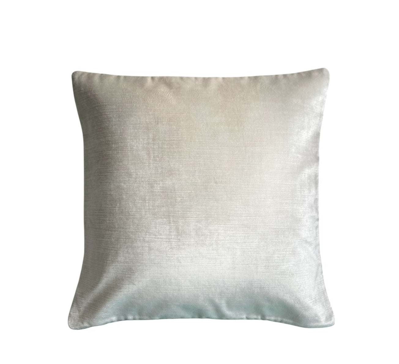 Handwoven Silk Beige Velvet Cushion