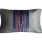 Ottoman Court Silk Ikat Pesthemal Motif Blue and Grey Cushion