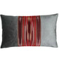 Ottoman Court Silk Ikat Pesthemal Motif Red and Grey Cushion