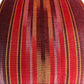 Ottoman Court Silk Ikat Pesthemal Motif Red and Grey Cushion