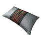 Ottoman Court Silk Ikat Pesthemal Motif Black and Grey Cushion
