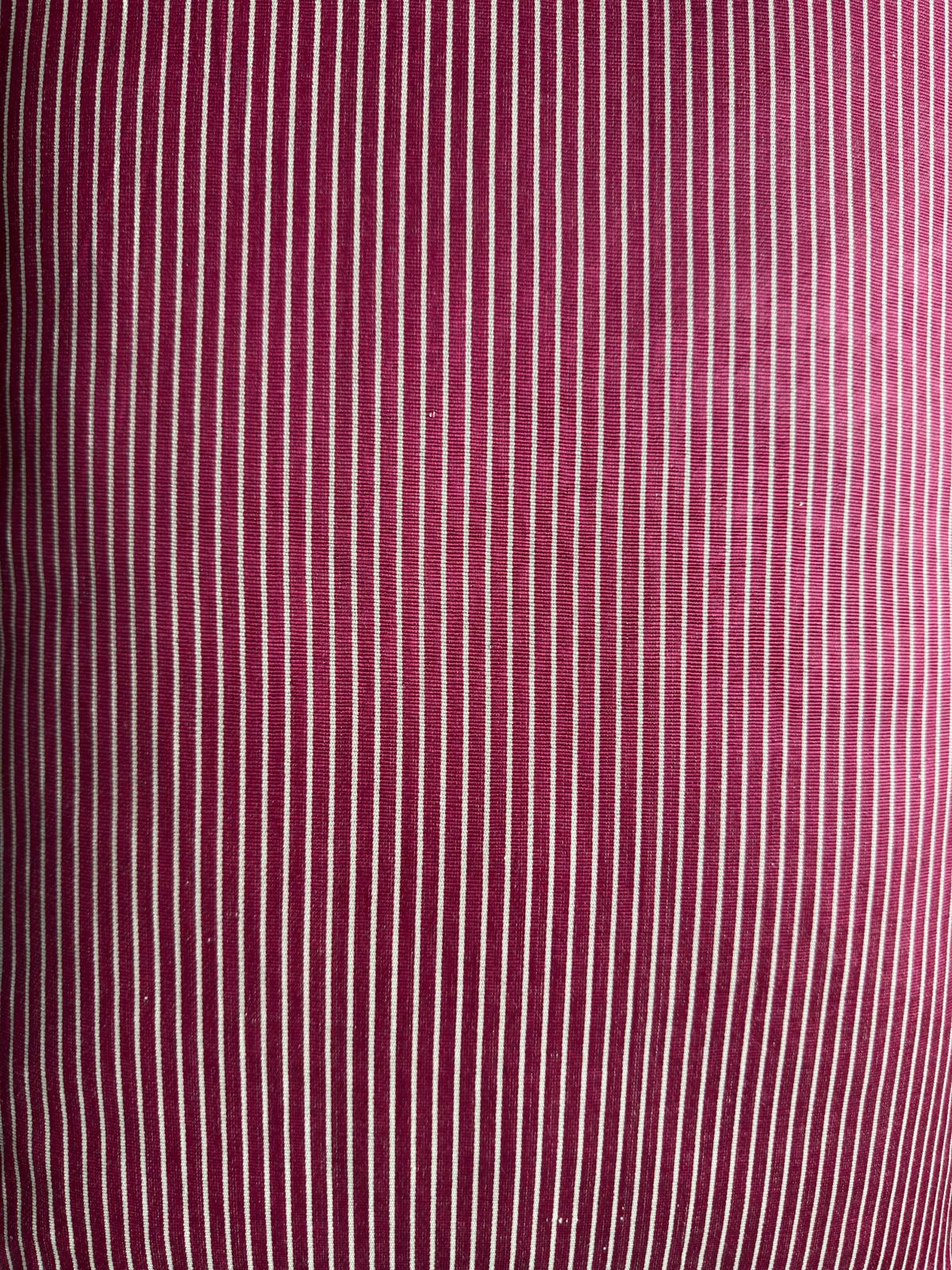 Ottoman Court Silk Pink and White Stripe Cushion