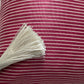 Ottoman Court Silk Pink and White Stripe Cushion