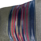 Ottoman Court Silk Ikat Pesthemal Motif Blue and Grey Cushion