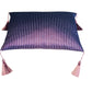 Ottoman Court Silk Purple and White Stripe Cushion