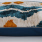 Silk Ikat Velvet Green and Orange Chintamani Cushion