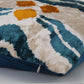 Silk Ikat Velvet Green and Orange Chintamani Cushion