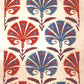 Ottoman Silk Red and Blue Carnation Embroidered Suzani Runner