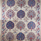 Ottoman Silk Carnation Embroidered Suzani Tapestry