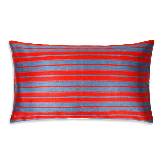 Red and Blue Stripes Kutnu Cushion