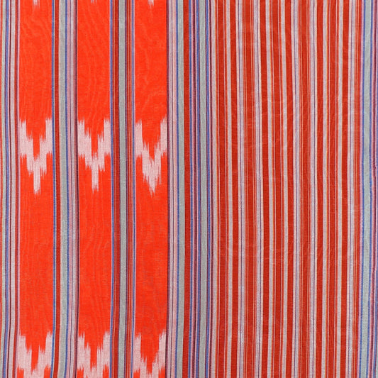 Ottoman Orange Ikat Stripes Kutnu