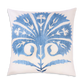 Silk Embroidered Suzani Blue  Carnation Cushion