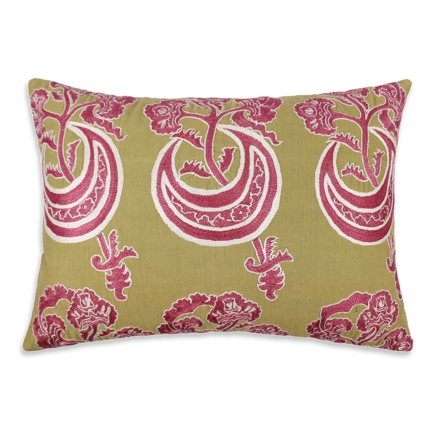 Silk Embroidered Suzani Antique Motif Cushion