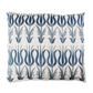 Silk Embroidered Suzani Blue Tulips Cushion