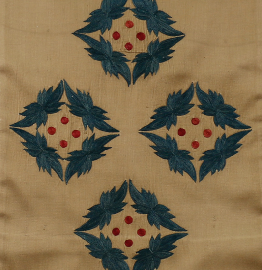 Ottoman Antique Suzani Embroidered Runner (Early 20th Century)