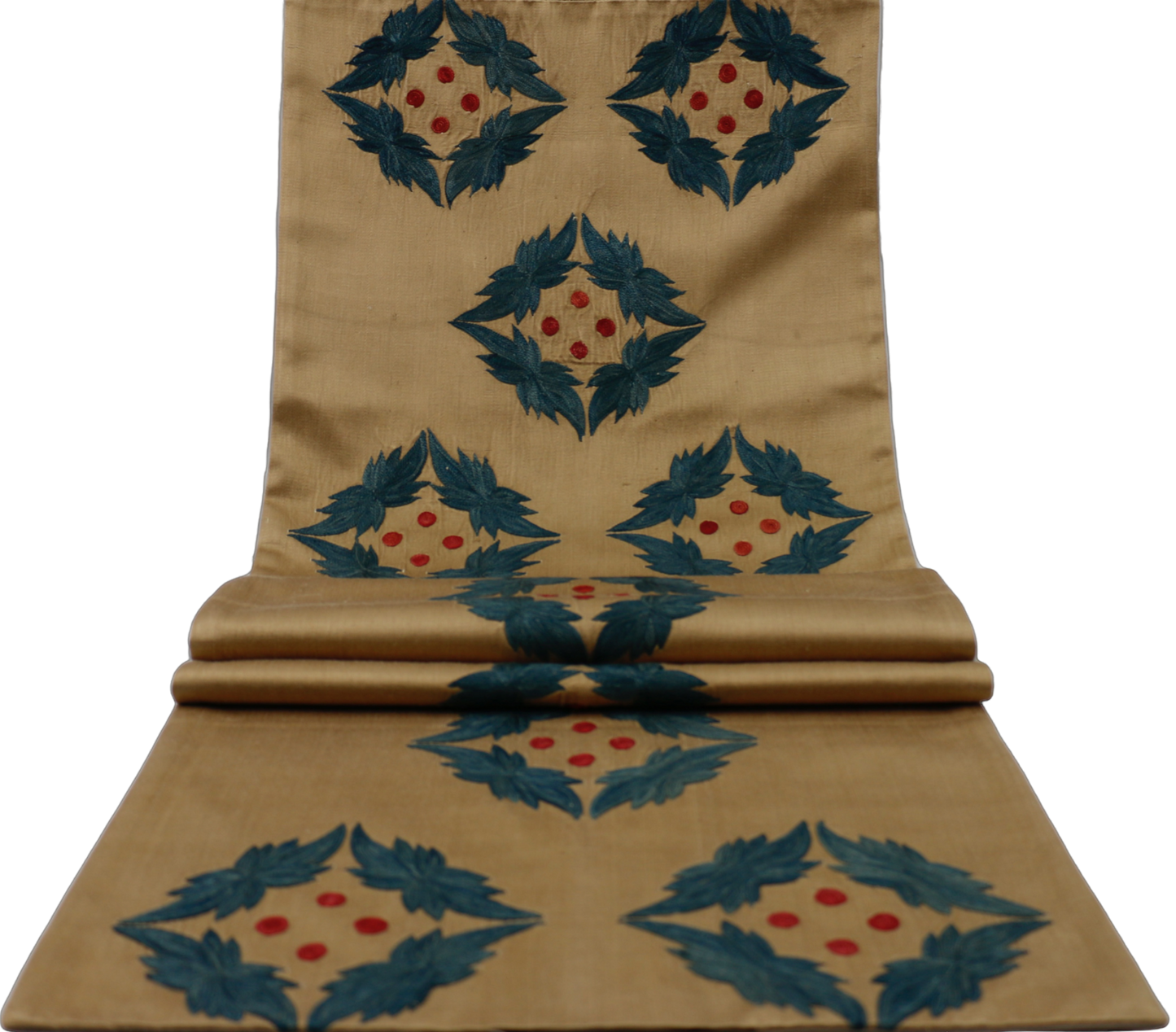 Ottoman Antique Suzani Embroidered Runner (Early 20th Century)