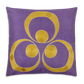 Silk Embroidered Suzani Purple Chintamani Cushion